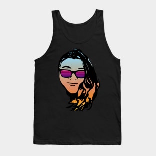 Vaporwave Girl #2 Tank Top